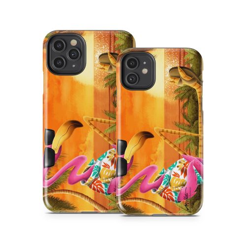 Sunset Flamingo iPhone 11 Series Tough Case
