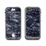 Digital Navy Camo LifeProof iPhone SE, 5s nuud Case Skin