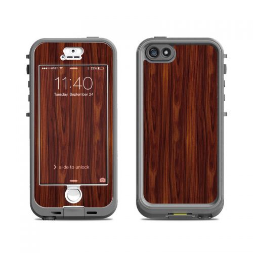 Dark Rosewood LifeProof iPhone SE, 5s nuud Case Skin