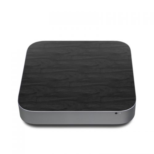 Black Woodgrain Apple Mac mini Skin