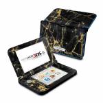 Black Gold Marble Nintendo 3DS XL (Original) Skin