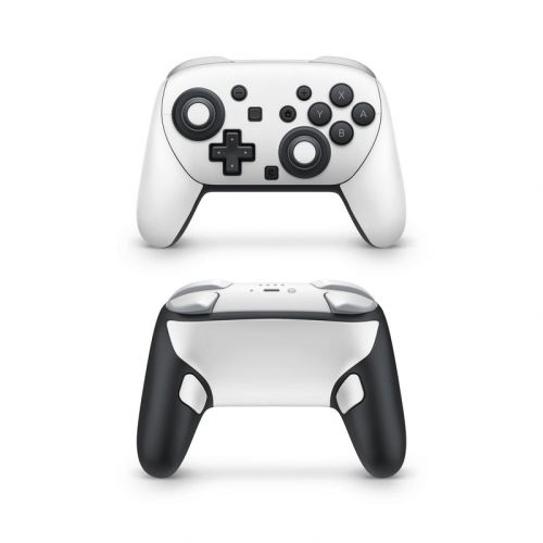 Solid State White Nintendo Switch 2 Pro Controller Skin