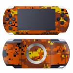 Digital Orange Camo PSP Skin
