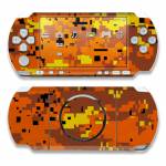Digital Orange Camo PSP 3000 Skin