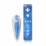 Blue Quantum Waves Wii Nunchuk/Remote Skin