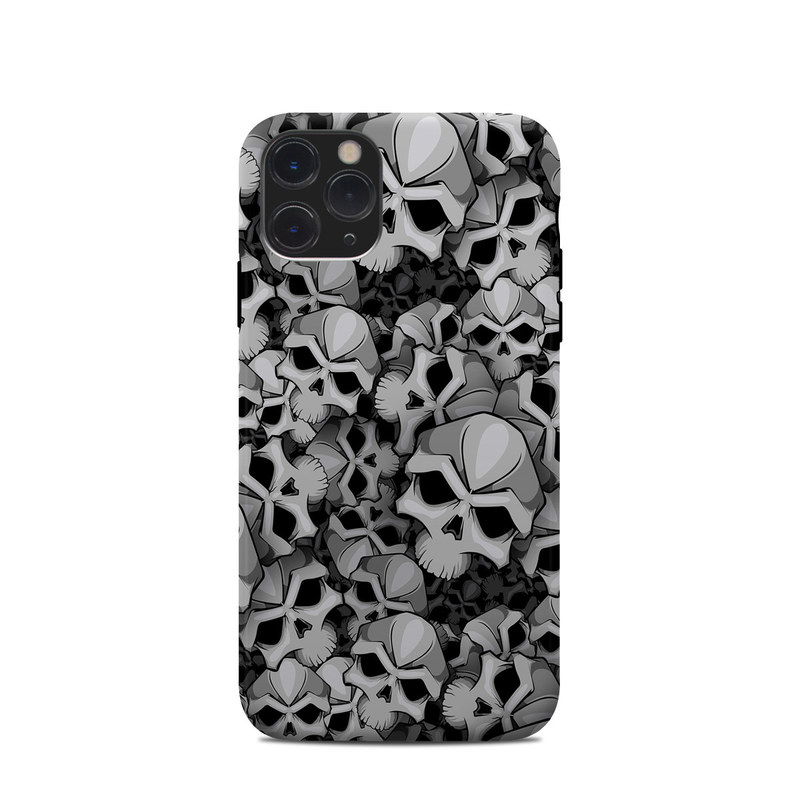iPhone 11 Pro Clip Case design of Pattern, Black-and-white, Monochrome, Ball, Football, Monochrome photography, Design, Font, Stock photography, Photography, with gray, black colors