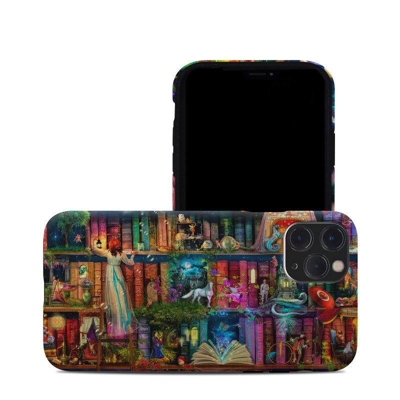 iPhone 11 Pro Hybrid Case design of Painting, Art, Theatrical scenery, with black, red, gray, green, blue colors