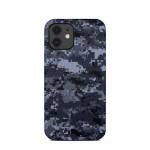 Digital Navy Camo iPhone 12 Clip Case