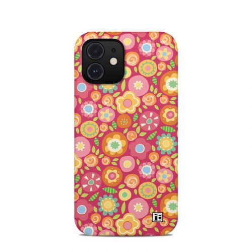 Flowers Squished iPhone 12 Clip Case