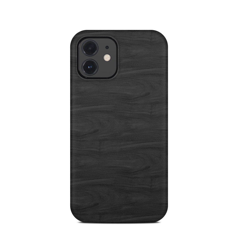 iPhone 12 Clip Case design of Black, Brown, Wood, Grey, Flooring, Floor, Laminate flooring, Wood flooring, with black colors