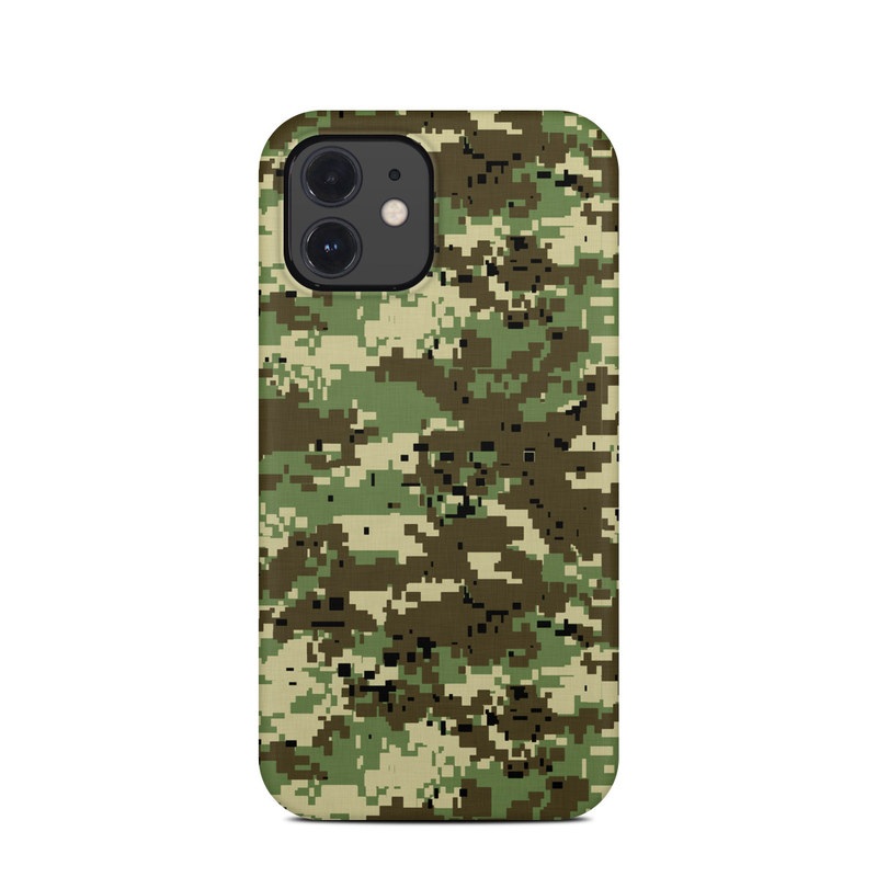 iPhone 12 Clip Case design of Military camouflage, Pattern, Camouflage, Green, Uniform, Clothing, Design, Military uniform with black, gray, green colors