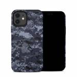 Digital Navy Camo iPhone 12 Hybrid Case