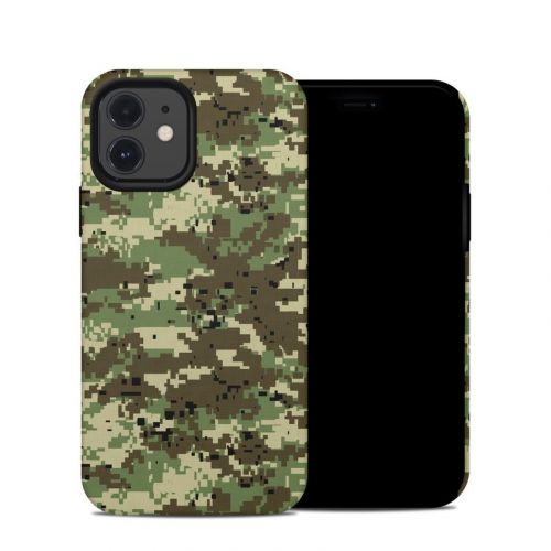 Digital Woodland Camo iPhone 12 Hybrid Case