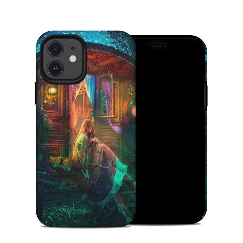 iPhone 12 Hybrid Case design of Illustration, Adventure game, Darkness, Art, Digital compositing, Fictional character, Games with black, red, blue, green colors