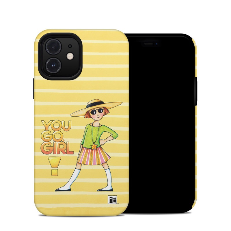 iPhone 12 Hybrid Case design of Cartoon, Illustration, Clip art, Art with orange, pink, yellow, green, gray, black colors