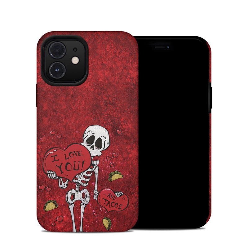 iPhone 12 Hybrid Case design of Font, Red, Art, Magenta, Tints and shades, Pattern, Bone, Plant, Carmine, Visual arts, with black, white, gray, red, yellow colors