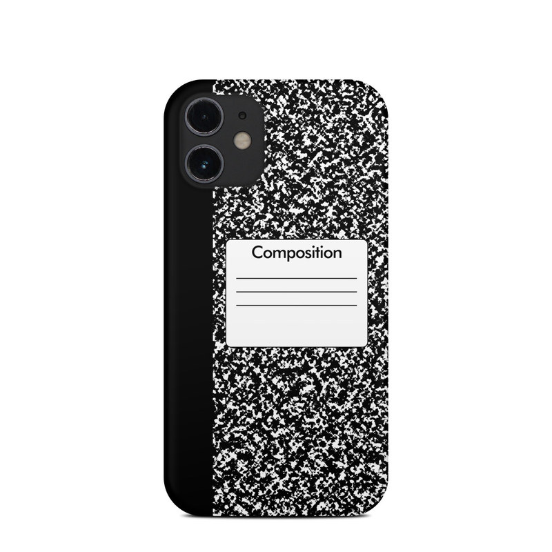 iPhone 12 mini Clip Case design of Text, Font, Line, Pattern, Black-and-white, Illustration with black, gray, white colors