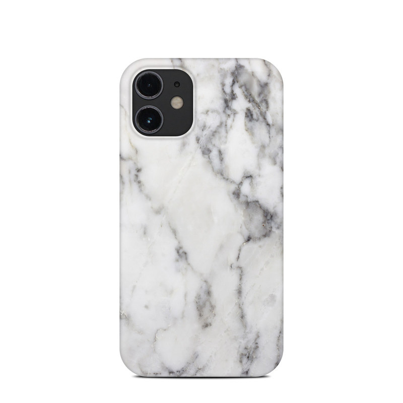 iPhone 12 mini Clip Case design of White, Geological phenomenon, Marble, Black-and-white, Freezing with white, black, gray colors