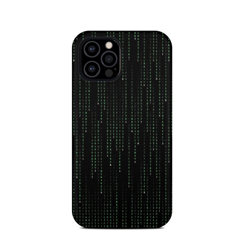 iPhone 12 Pro Clip Case design of Green, Black, Pattern, Symmetry with black colors