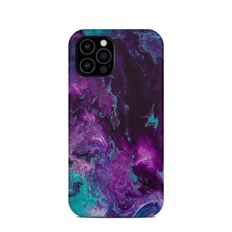 iPhone 12 Pro Clip Case design of Blue, Purple, Violet, Water, Turquoise, Aqua, Pink, Magenta, Teal, Electric blue with blue, purple, black colors