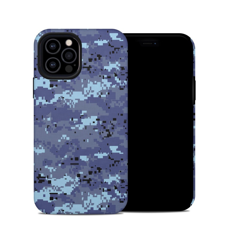 iPhone 12 Pro Hybrid Case design of Blue, Purple, Pattern, Lavender, Violet, Design, with blue, gray, black colors