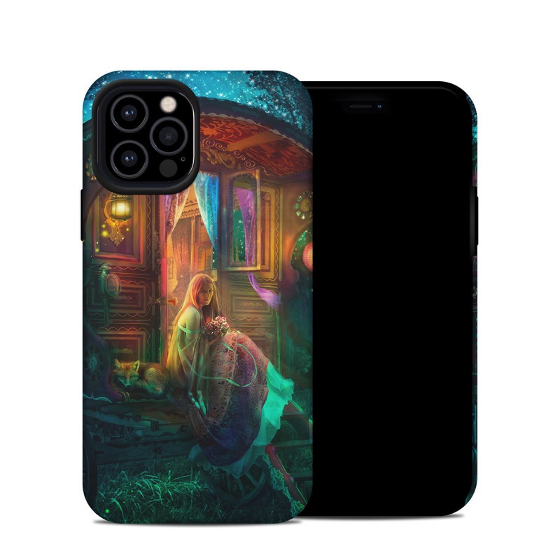 iPhone 12 Pro Hybrid Case design of Illustration, Adventure game, Darkness, Art, Digital compositing, Fictional character, Games, with black, red, blue, green colors