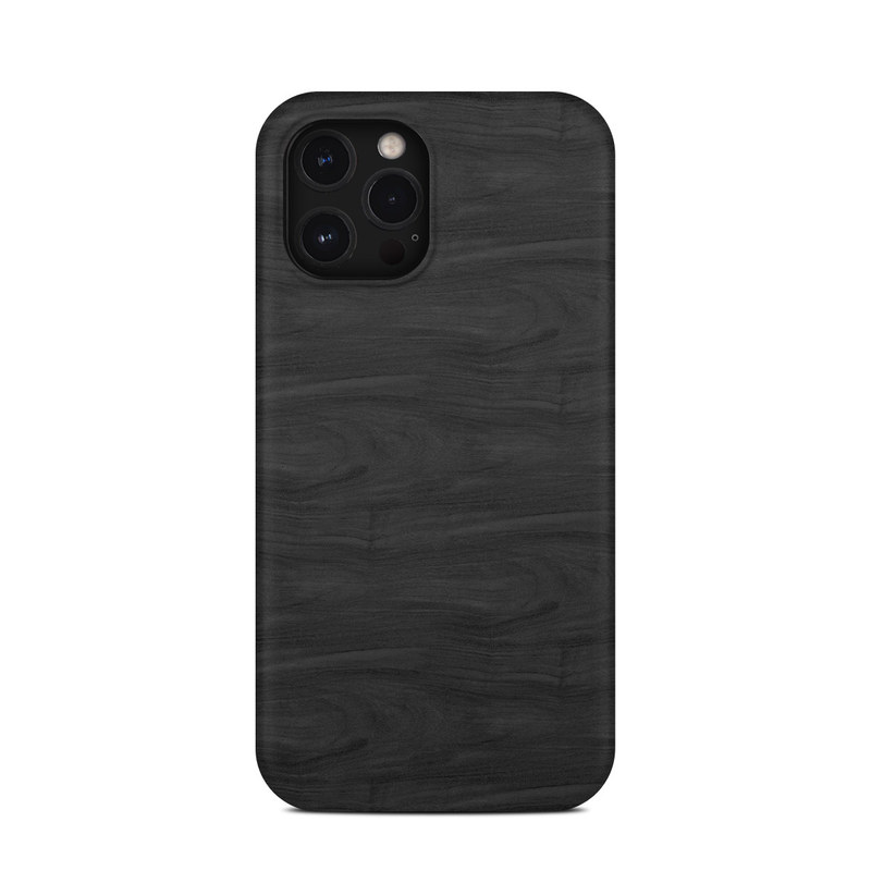 iPhone 12 Pro Max Clip Case design of Black, Brown, Wood, Grey, Flooring, Floor, Laminate flooring, Wood flooring, with black colors