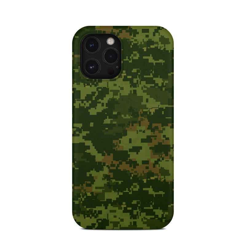 iPhone 12 Pro Max Clip Case design of Military camouflage, Green, Pattern, Uniform, Camouflage, Clothing, Design, Leaf, Plant, with green, brown colors