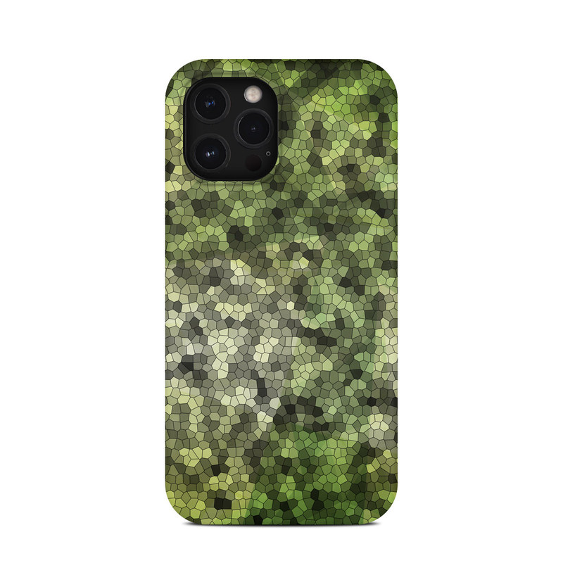 iPhone 12 Pro Max Clip Case design of Green, Grass, Leaf, Plant, Pattern, Groundcover with black, white, green, gray colors