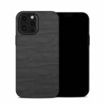 Black Woodgrain iPhone 12 Pro Max Hybrid Case