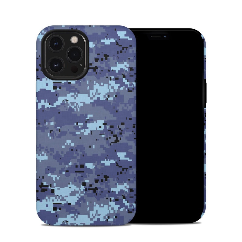 iPhone 12 Pro Max Hybrid Case design of Blue, Purple, Pattern, Lavender, Violet, Design, with blue, gray, black colors