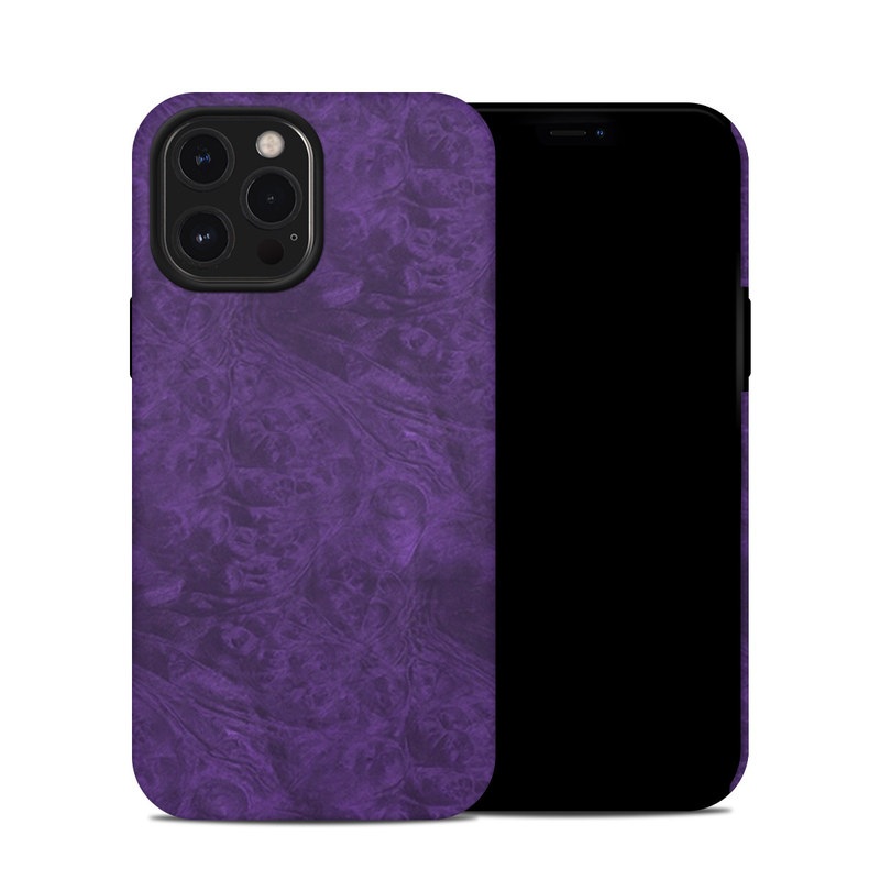 iPhone 12 Pro Max Hybrid Case design of Violet, Purple, Lilac, Pattern, Magenta, Textile, Wallpaper with black, blue colors