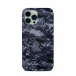 Digital Navy Camo iPhone 13 Pro Max Clip Case