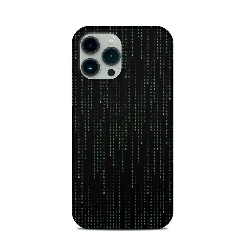 iPhone 13 Pro Max Clip Case design of Green, Black, Pattern, Symmetry with black colors