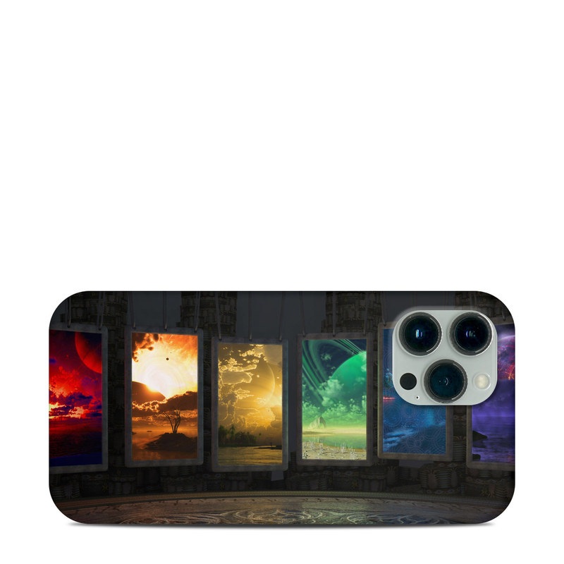 iPhone 13 Pro Max Clip Case design of Light, Lighting, Water, Sky, Technology, Night, Art, Geological phenomenon, Electronic device, Glass with black, red, green, blue colors