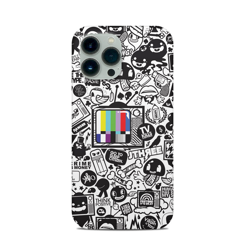 iPhone 13 Pro Max Clip Case design of Pattern, Drawing, Doodle, Design, Visual arts, Font, Black-and-white, Monochrome, Illustration, Art with gray, black, white colors
