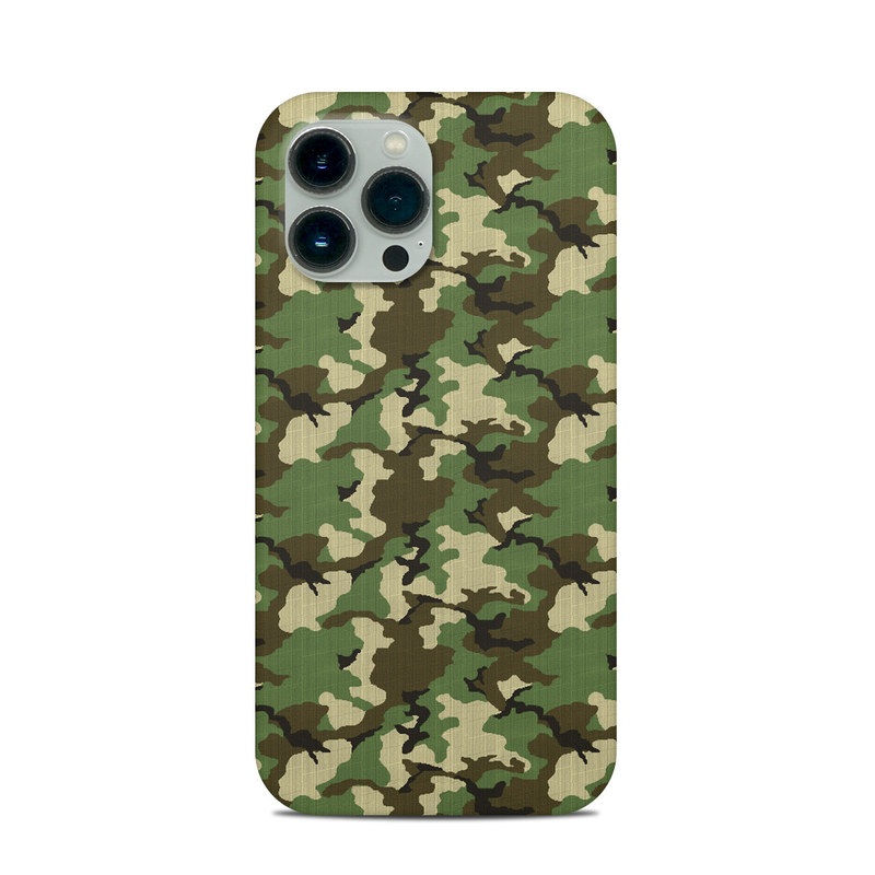 iPhone 13 Pro Max Clip Case design of Military camouflage, Camouflage, Clothing, Pattern, Green, Uniform, Military uniform, Design, Sportswear, Plane with black, gray, green colors