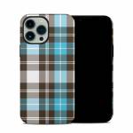Turquoise Plaid iPhone 13 Pro Max Hybrid Case