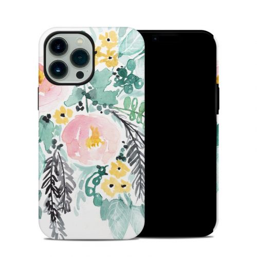 Blushed Flowers iPhone 13 Pro Max Hybrid Case