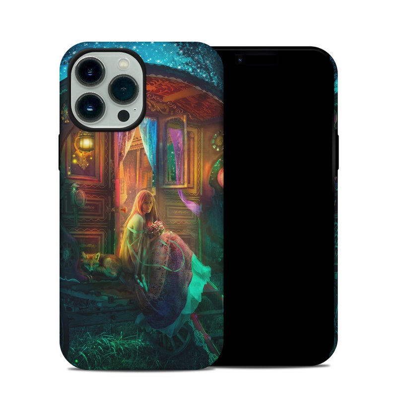 iPhone 13 Pro Max Hybrid Case design of Illustration, Adventure game, Darkness, Art, Digital compositing, Fictional character, Games, with black, red, blue, green colors
