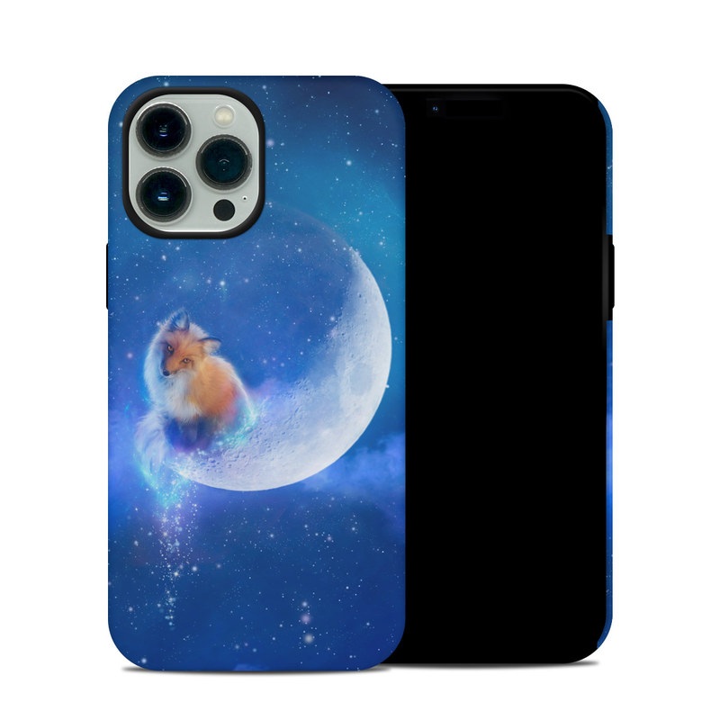 iPhone 13 Pro Max Hybrid Case design of Sky, Atmosphere, Astronomical object, Outer space, Space, Universe, Illustration, Nebula, Galaxy, Fictional character with blue, black, gray colors