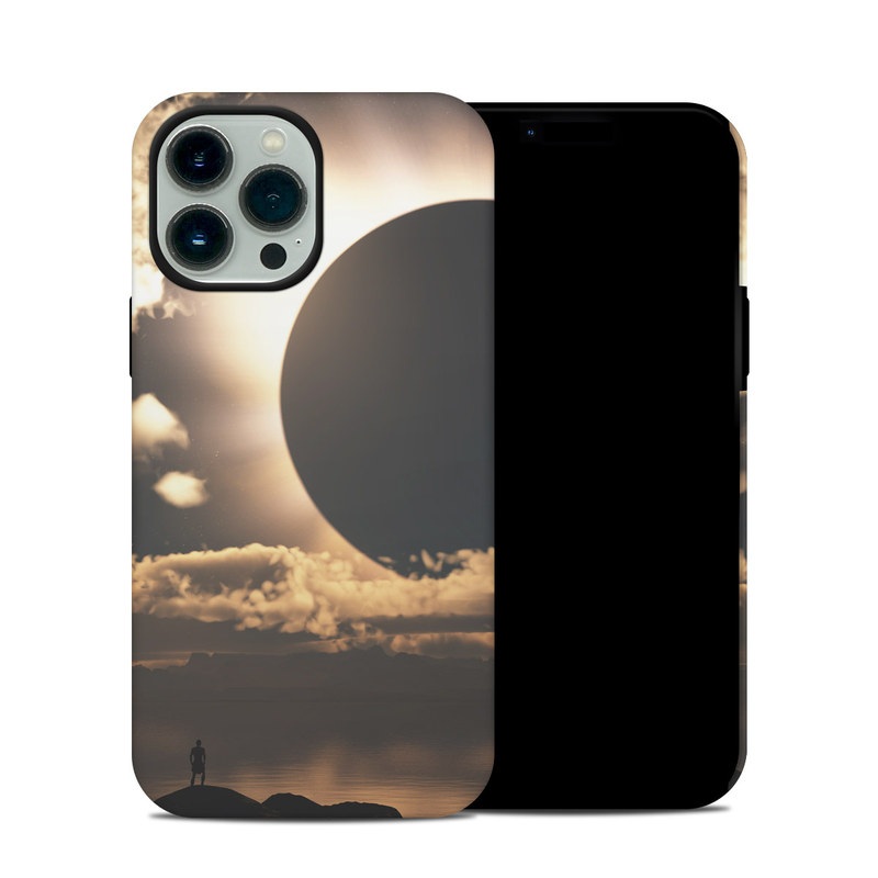 iPhone 13 Pro Max Hybrid Case design of Sky, Cloud, Daytime, Eclipse, Atmosphere, Cumulus, Sunlight, Sun, Astronomical object, Celestial event with black, red, green, gray, pink, yellow colors
