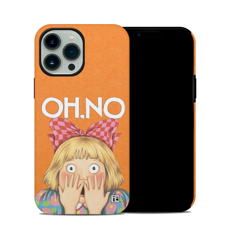 iPhone 13 Pro Max Hybrid Case design of Cartoon, Nose, Illustration, Poster, Art, Fiction, Book cover, Happy, Gesture, with orange, pink, gray, green, red, white colors