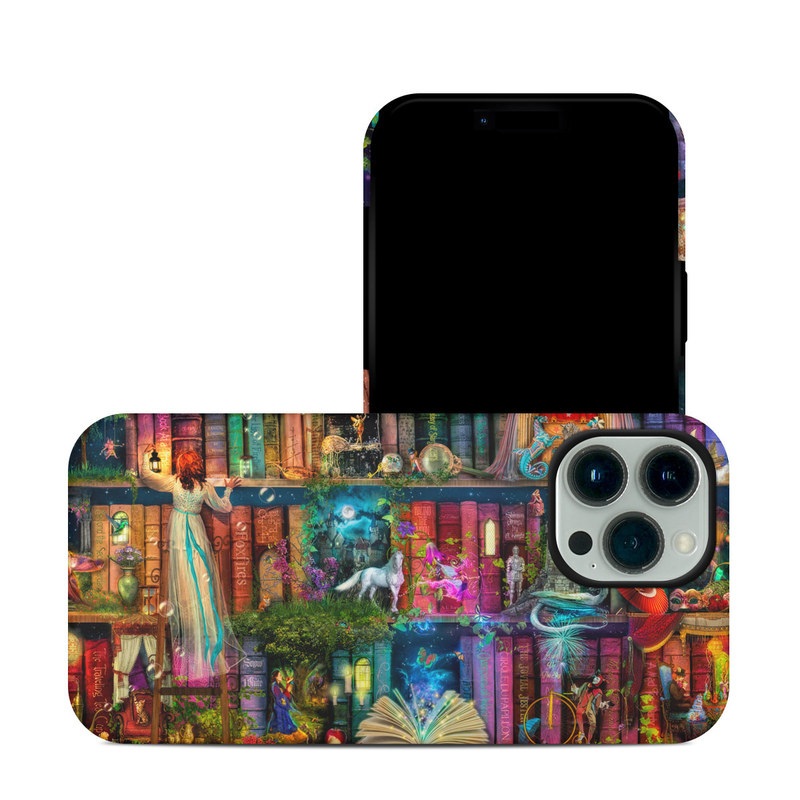 iPhone 13 Pro Max Hybrid Case design of Painting, Art, Theatrical scenery with black, red, gray, green, blue colors