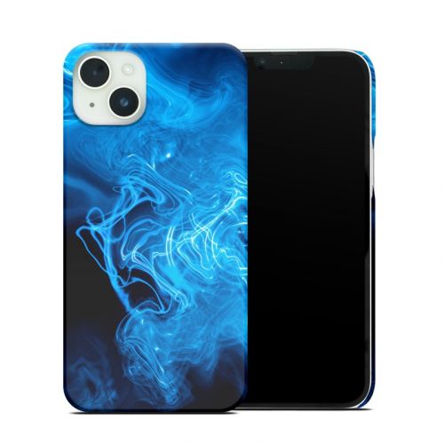 Blue Quantum Waves iPhone 14 Plus Clip Case