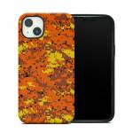 Digital Orange Camo iPhone 14 Plus Hybrid Case