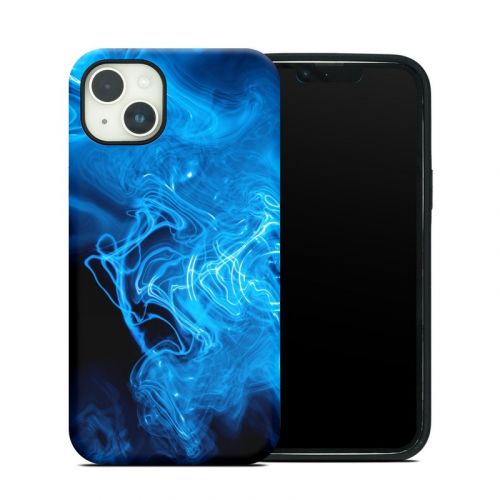 Blue Quantum Waves iPhone 14 Plus Hybrid Case
