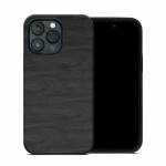 Black Woodgrain iPhone 14 Pro Max Hybrid Case