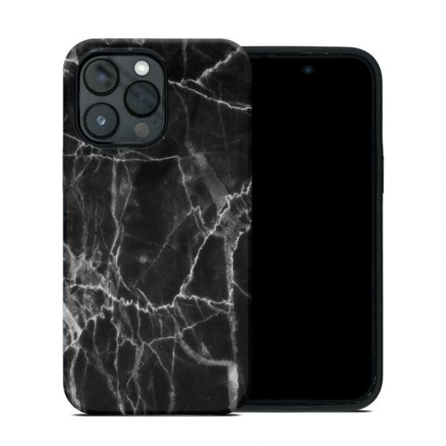Black Marble iPhone 14 Pro Max Hybrid Case