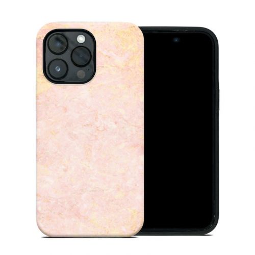 Rose Gold Marble iPhone 14 Pro Max Hybrid Case